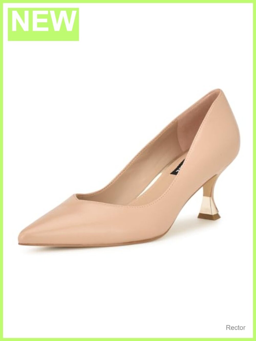 Nine West Leather Pump Stiletto Heel Pointed Toe Slip-On
